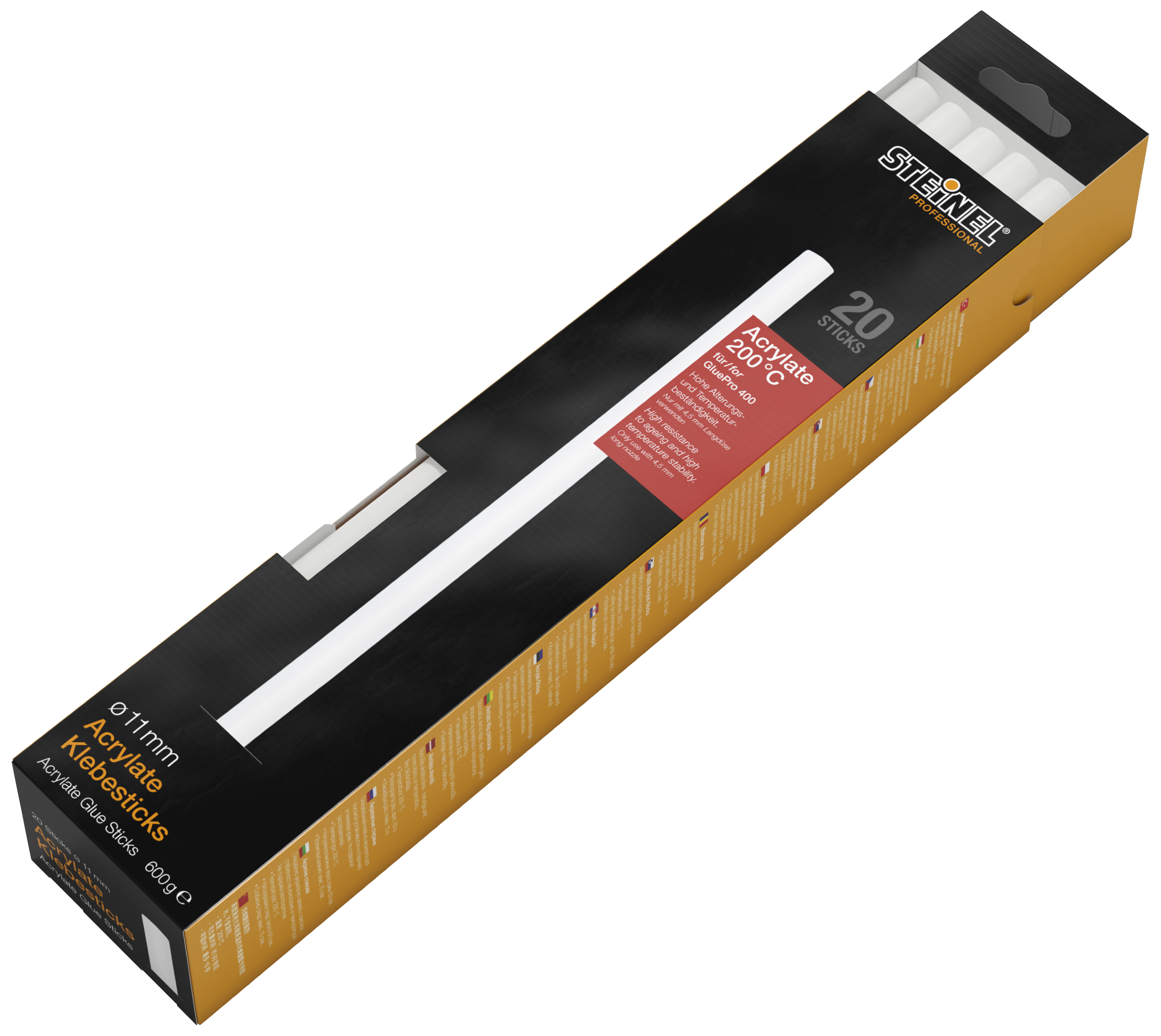 Steinel limstifter ø11×300mm akryl, 20stk