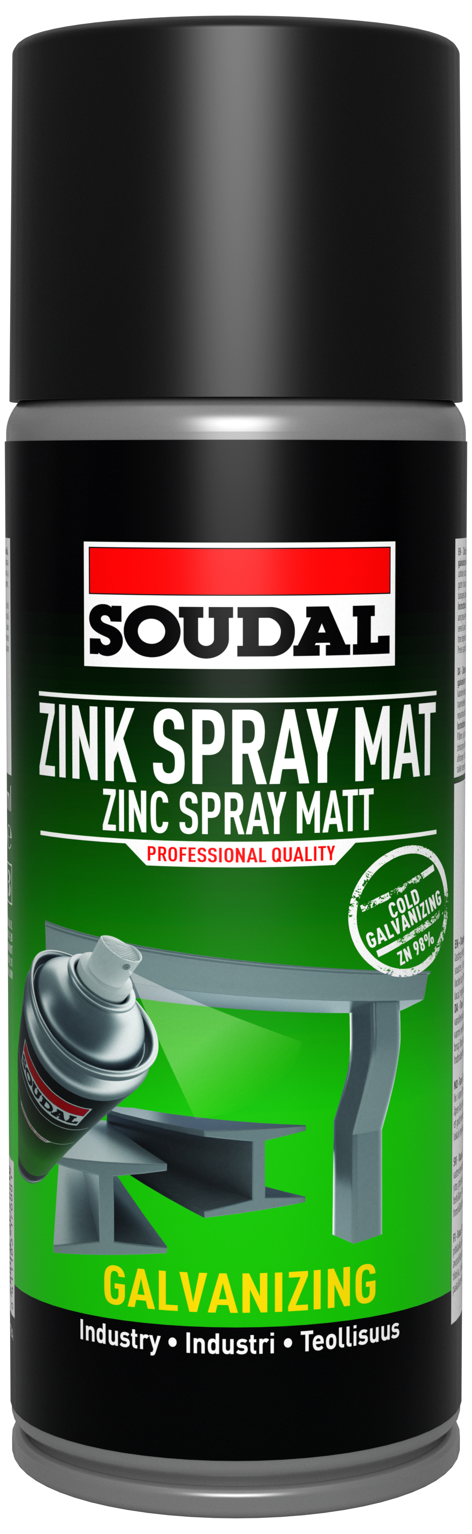 Soudal Zink Spray Mat koldgalvanisering 400ml