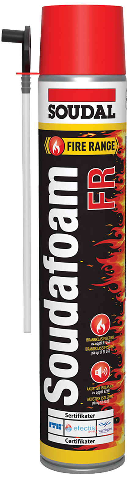 Soudafoam FR HY brandhæmmende fugeskum 750ml rød