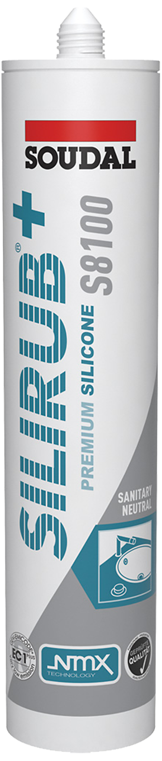 Silirub+ S8100 sanitetssilikone 300ml antracit