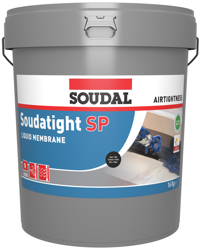 Soudatight SP flydende membran spraybar sort 16kg