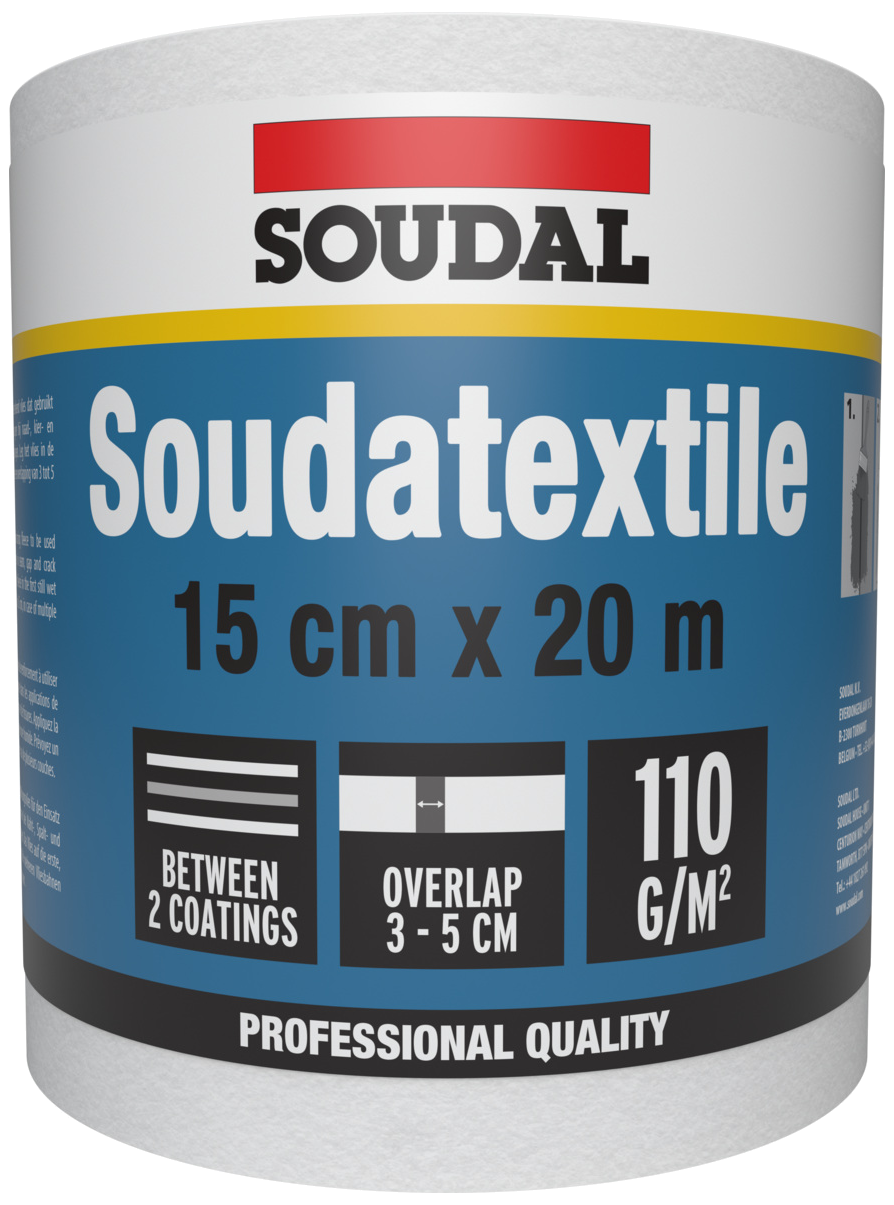 Soudatextile 110 forstærkningsnet af stof 15cm×20m