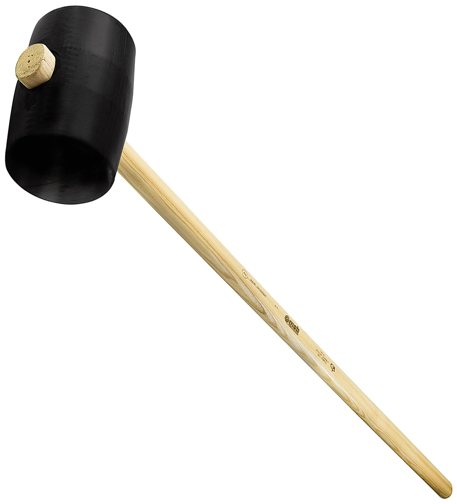 Gummi-forhammer, hård gummi, 1125mm skaft, 4kg
