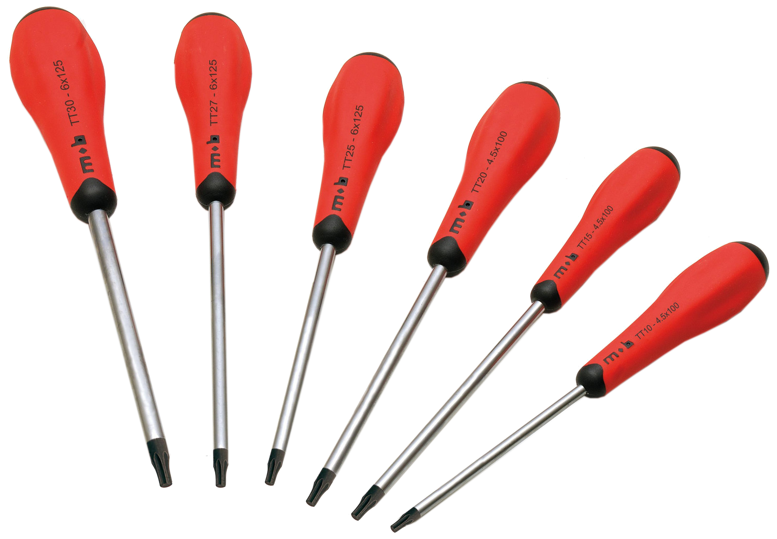 Peddinghaus RedGrip skruetrækkersæt TT10-30, 6stk