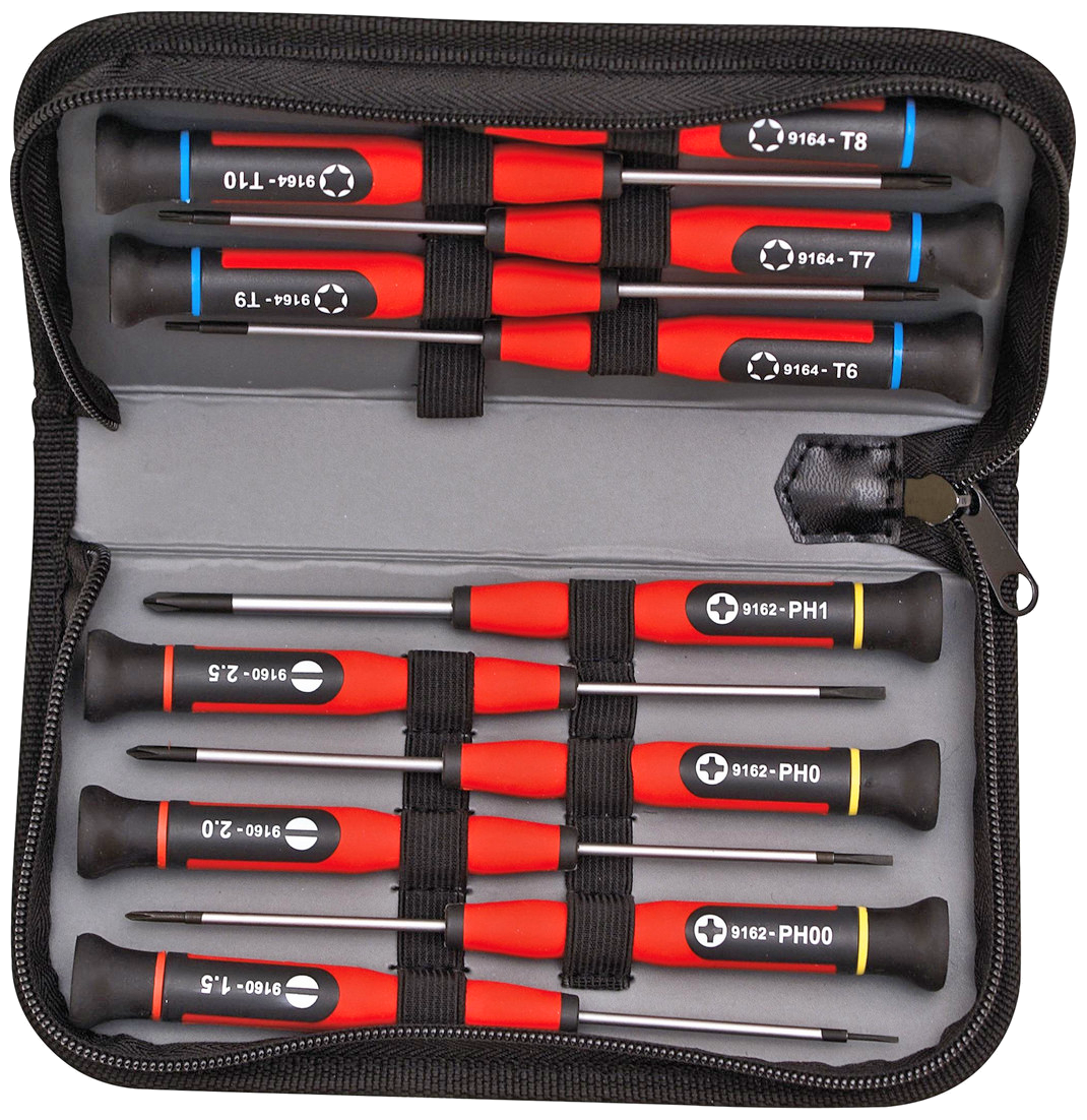 Peddinghaus mikroskruetrækkersæt TX-PH-kærv, 12stk