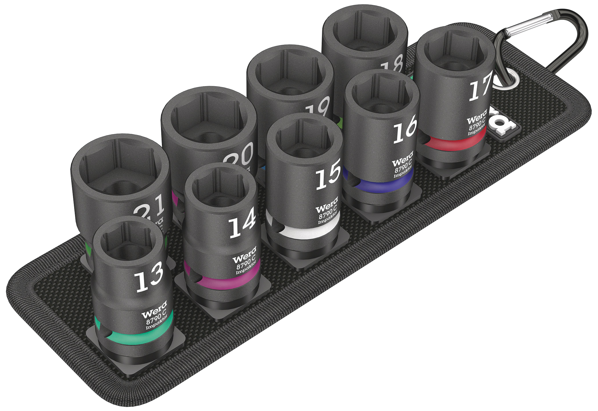 Slagtopsæt Belt C1 Impaktor 1/2" 13-21mm, 9 dele