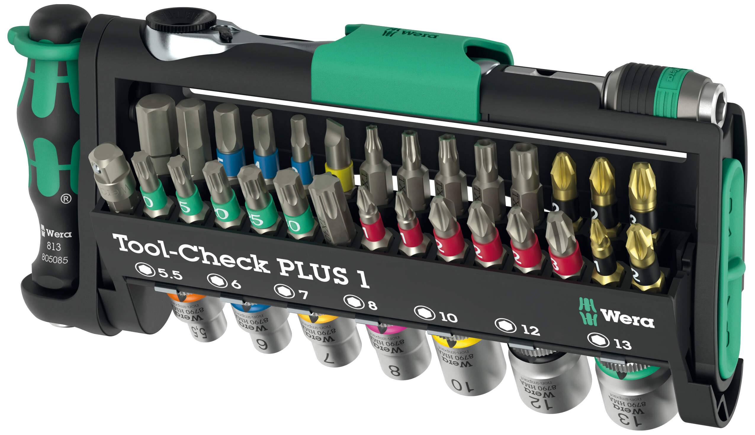 Værktøjssæt superkompakt Tool-Check Plus1, 39 dele