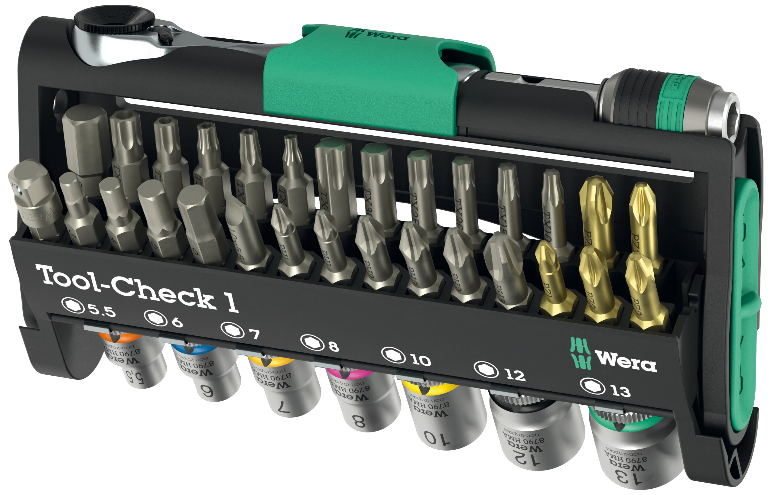 Værktøjssæt superkompakt Tool-Check 1, 38 dele