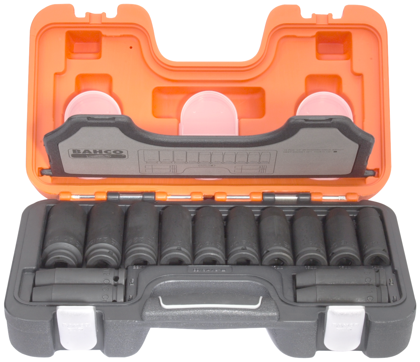 Slagtoppesæt 1/2" 10-27 mm lang 14 dele