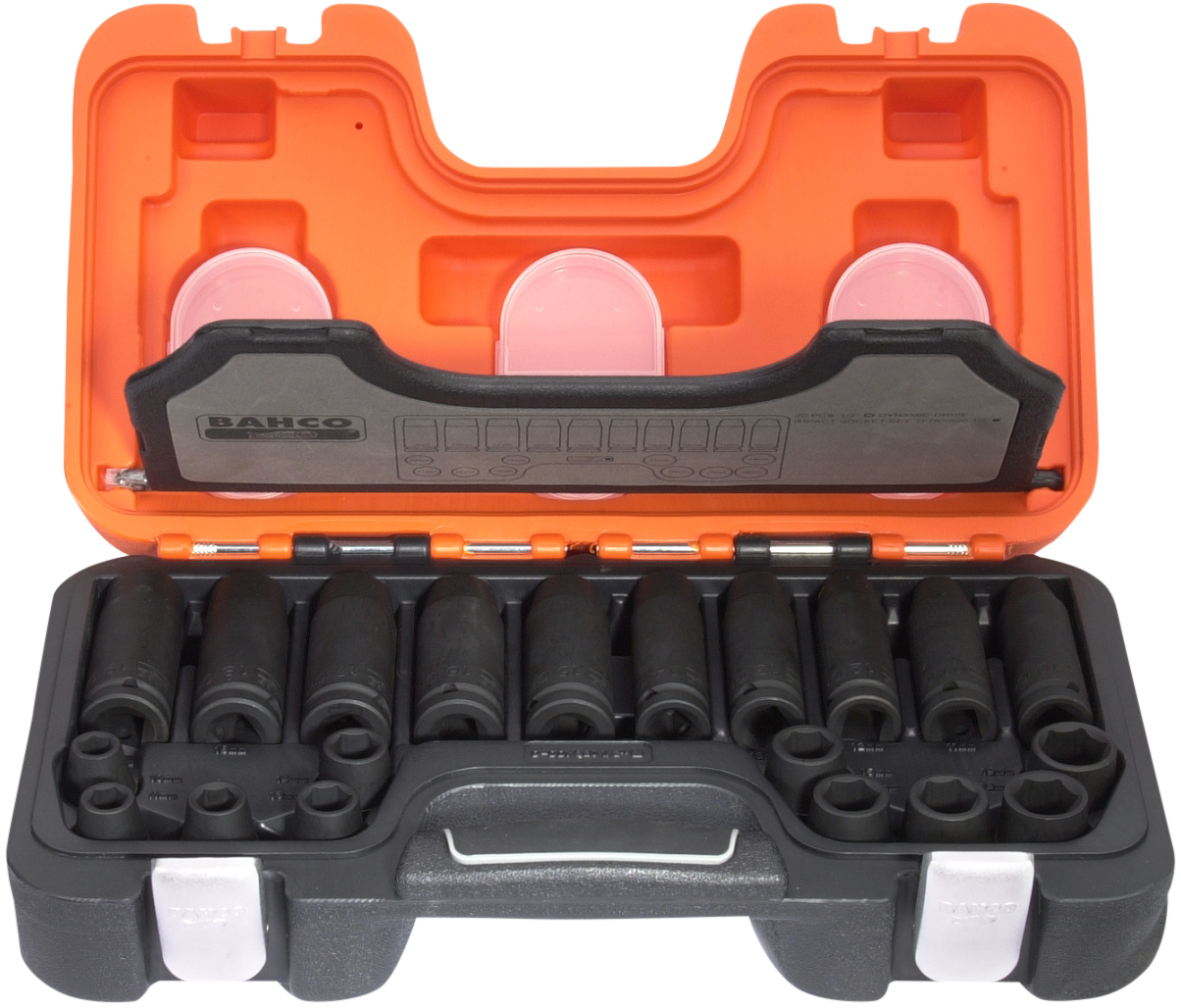 Slagtoppesæt 1/2" 10-19 mm 20 dele