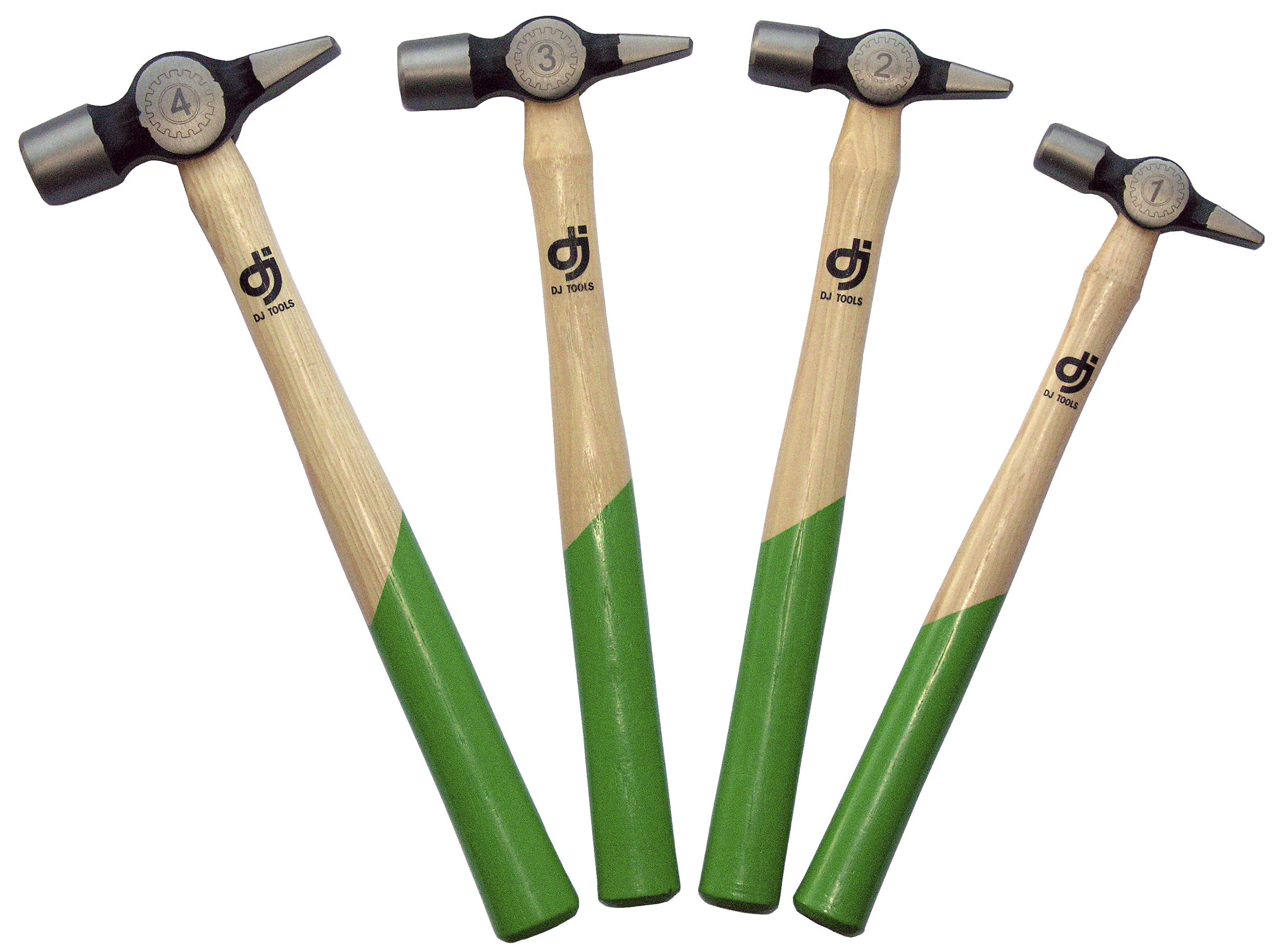 DJ TOOLS bænkhammersæt m/hickoryskaft Str. 1+2+3+4