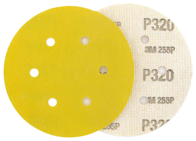 Sliberondel Hookit 255P 6 huller P150 150mm