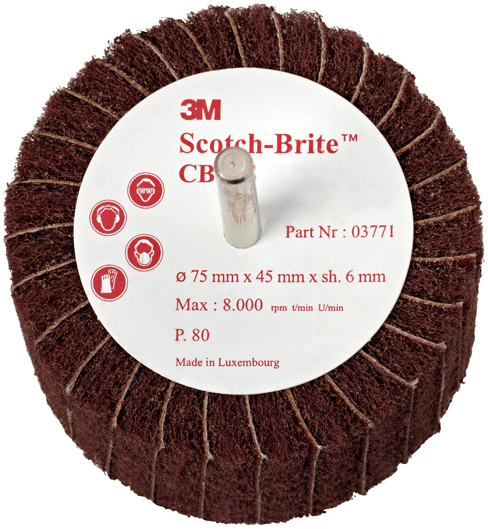 Kombi-flapbørste 450 CB-ZS 100×45×6mm P80/Fin