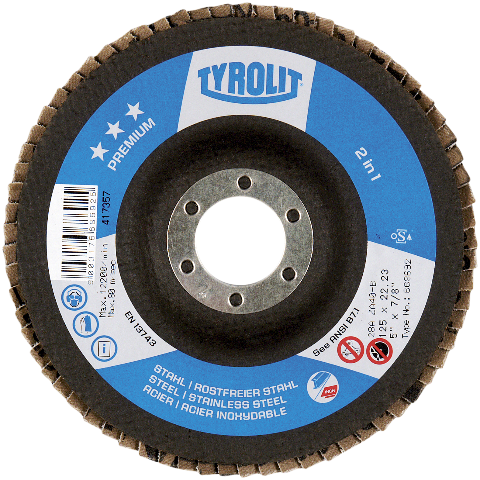 Lamelskive Premium 28SLA ø125 ZA40Q-B