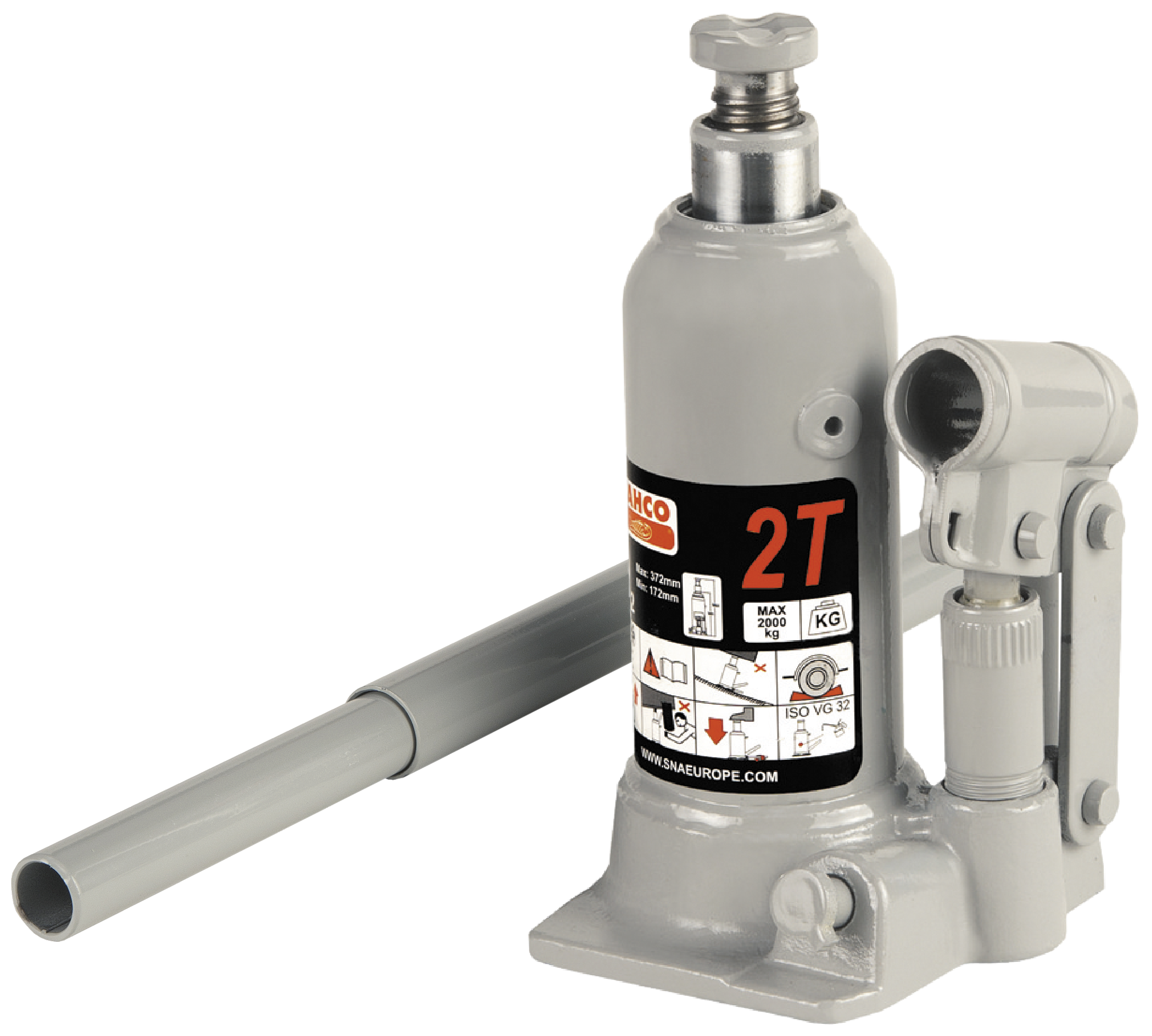 Hydraulisk flaskedonkraft BH42, kapacitet 2000 kg