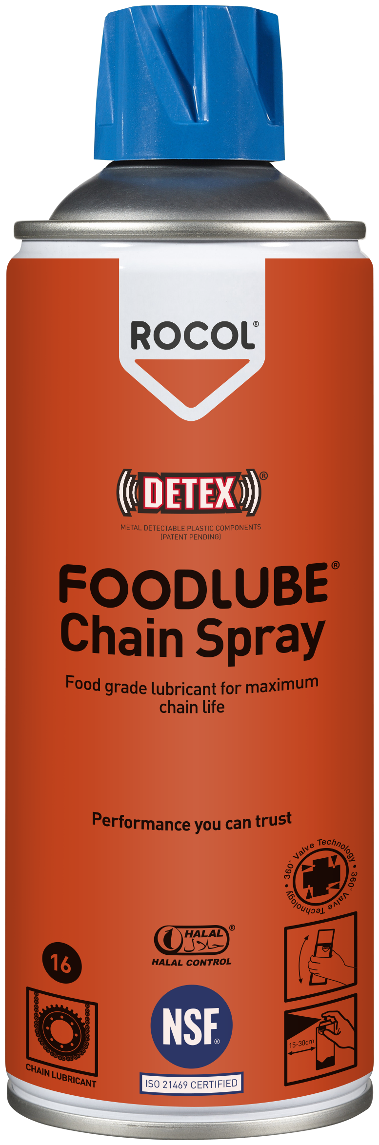 Rocol Foodlube kædespray hvid 400ml