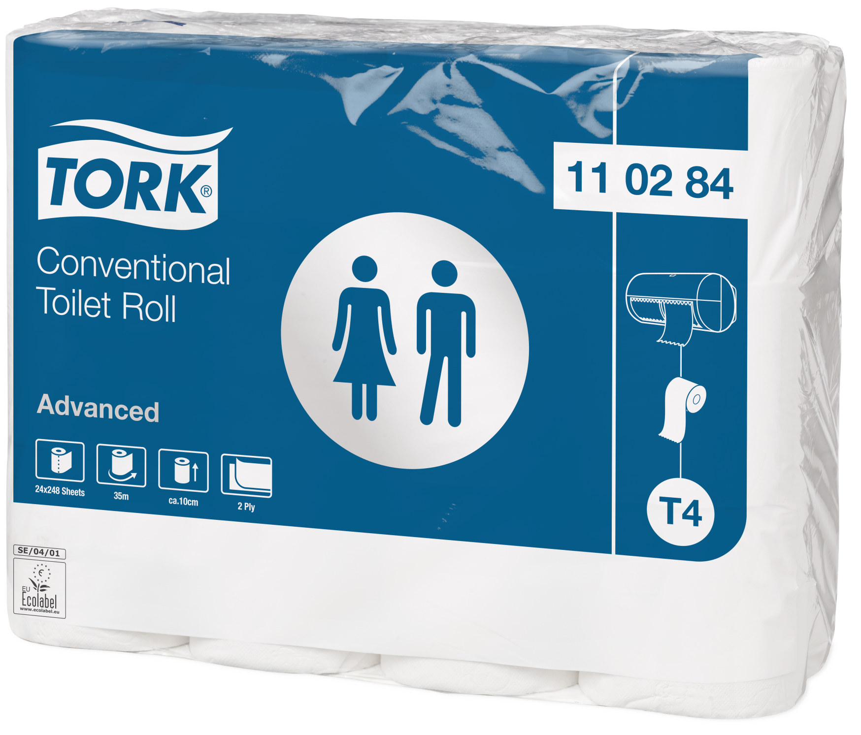 Tork toiletpapir Advanced T4 34,7mtr, 24 rl