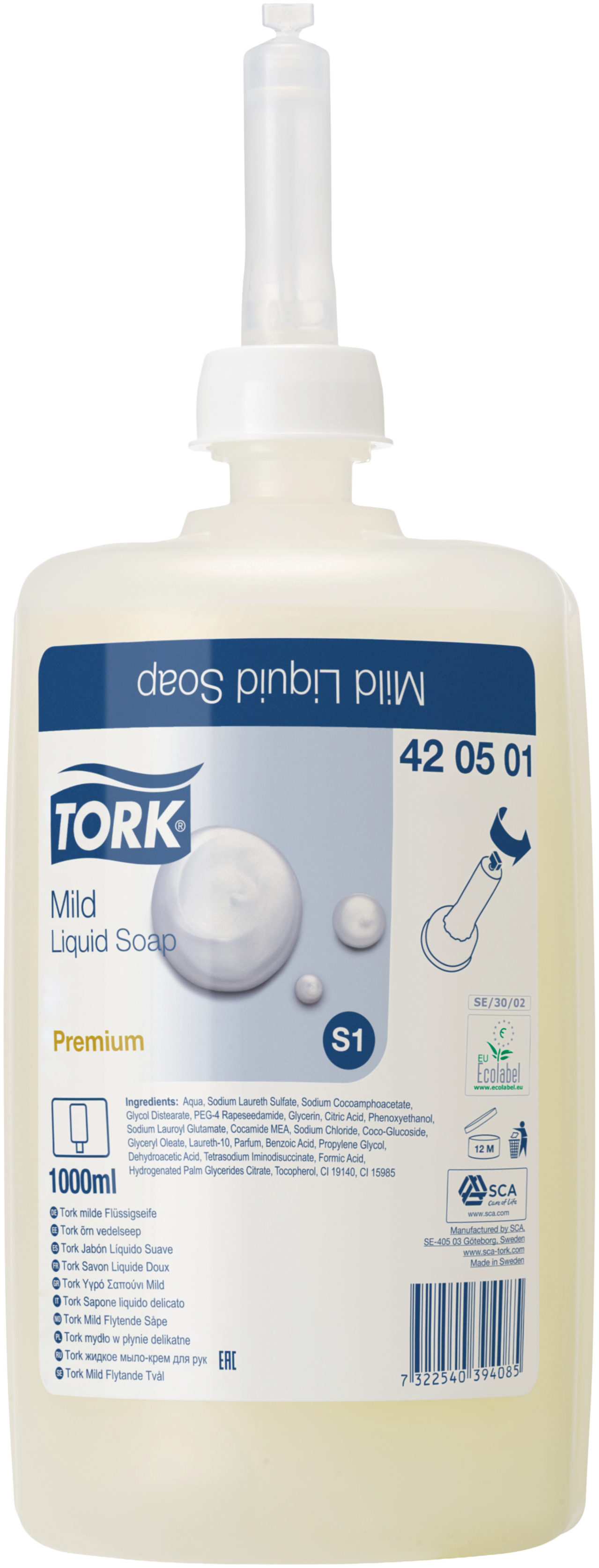Tork Premium fld. håndsæbe S1 m/parfume, 6×1ltr