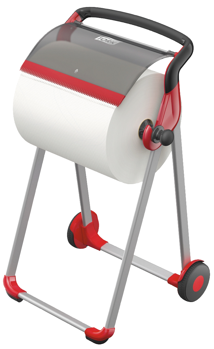 Tork gulvstativ W1 sort/rød