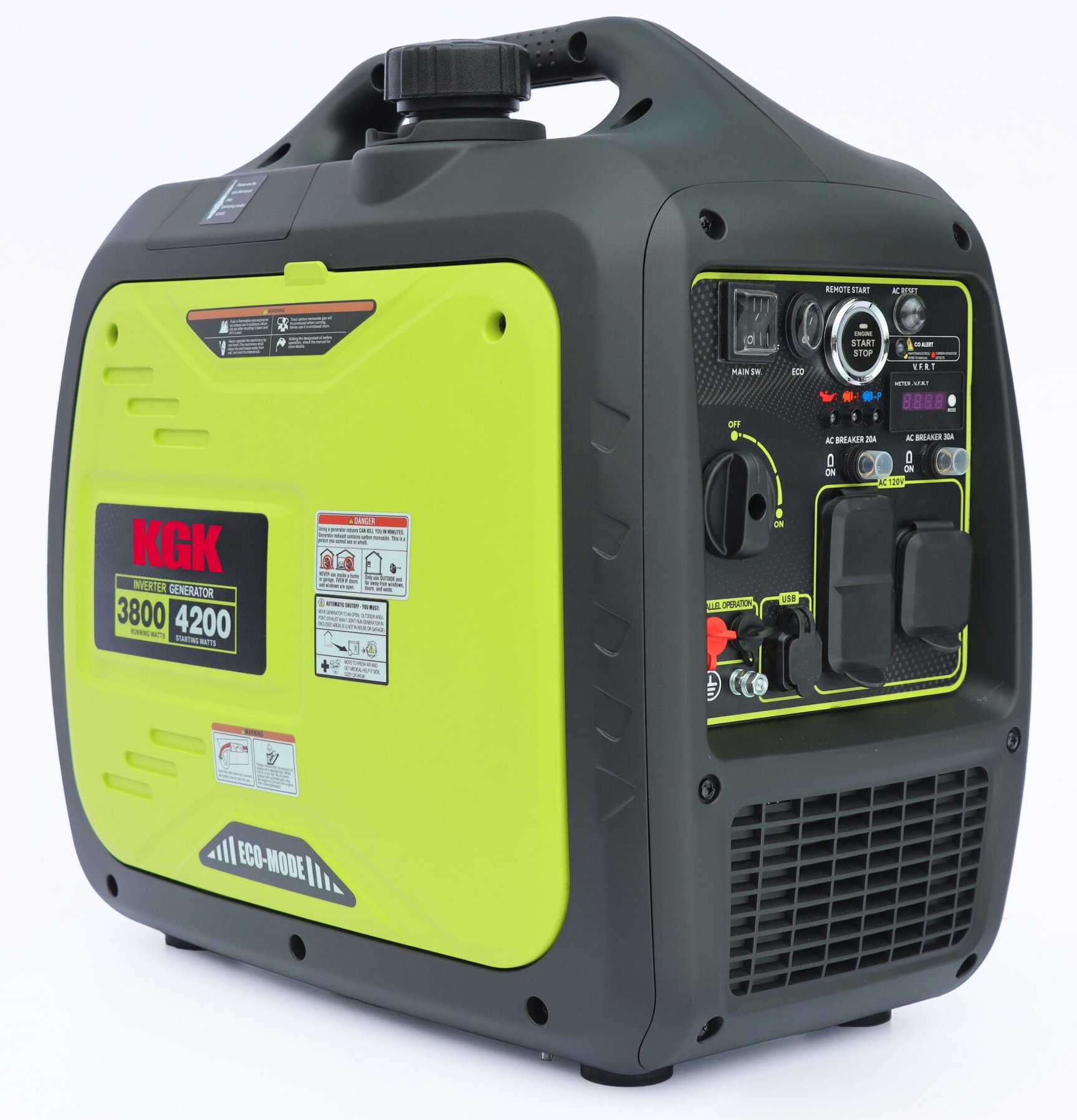 Generator Inverter KGK P-4000i (El start) inkl. fjernbetjening