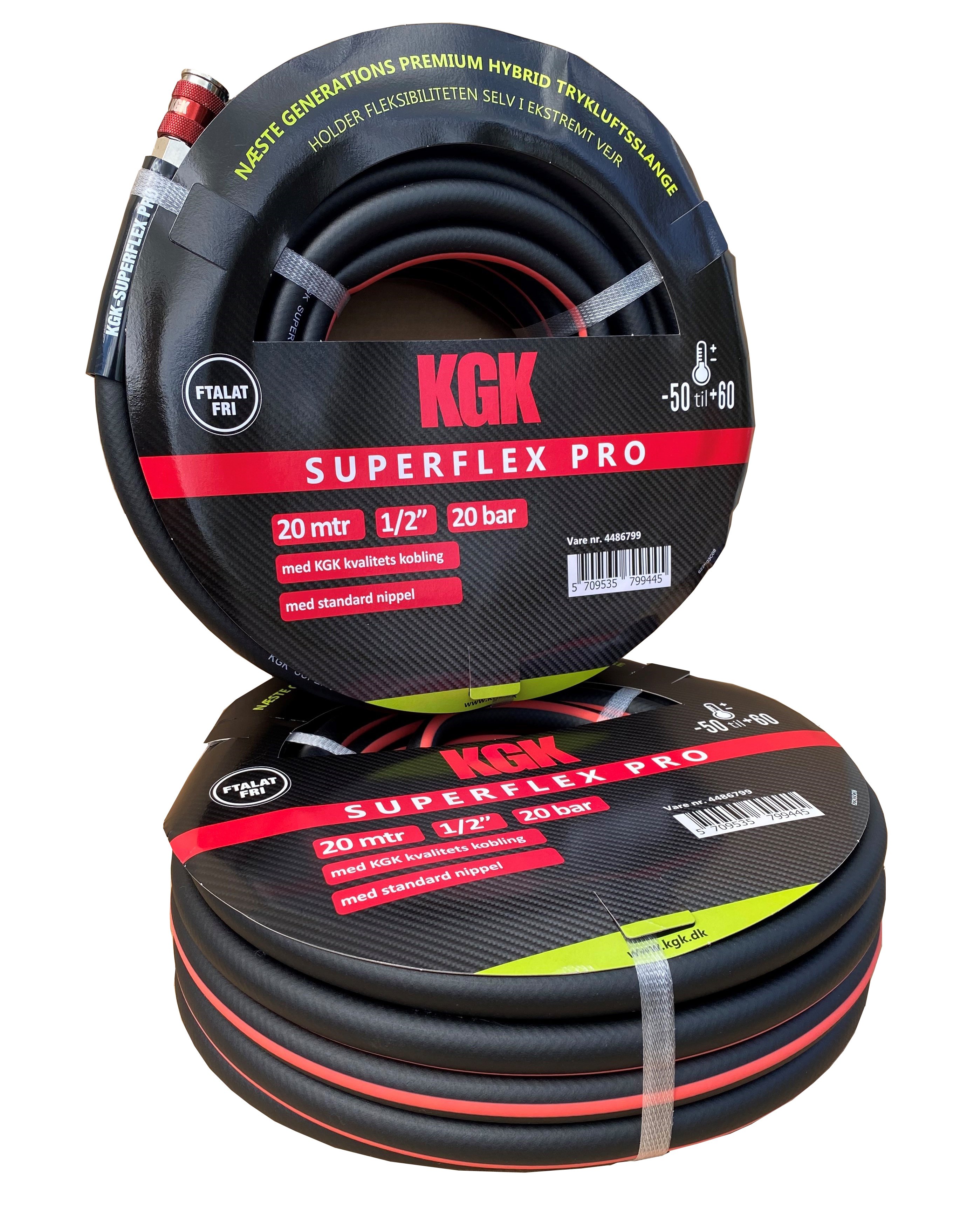 Slange 20mtr. 1/2 sort SUPERFLEX PRO