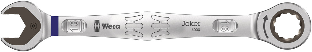 Ring-gaffelnøgle med skralde