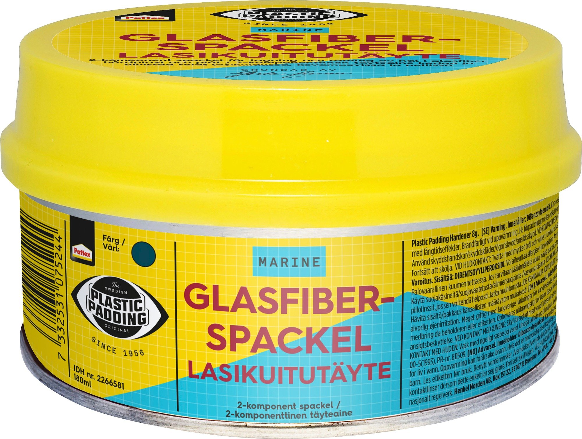 Glasfiberspartel, 225 g 180 ml