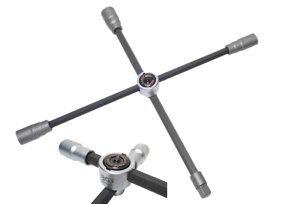 BGS Krydsnøgle 24-27-32 - 3/4" Firkant foldbar