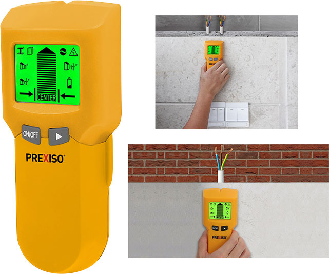 PREXISO PWDX-F38 Vægdetektor måledybde 13-80mm.