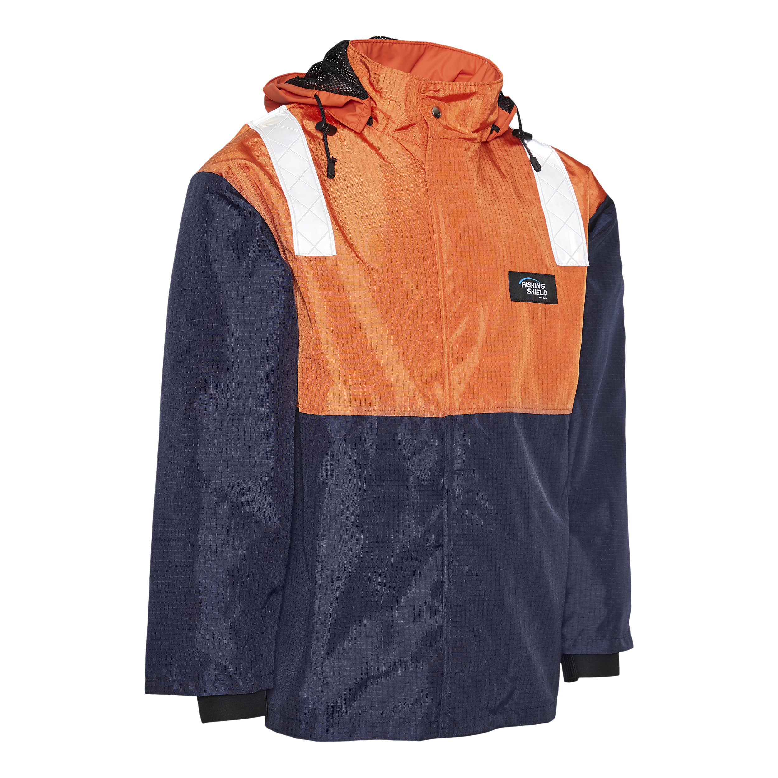 Fishing Shield Jakke - Orange/navy - 2XL
