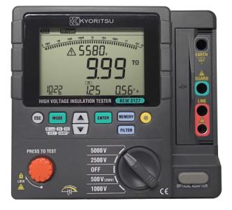 Kyoritsu 3127 - Digital 5kV højspændingsisolationstester