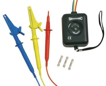 Sikkerheds fasefølge-/drejefelttester