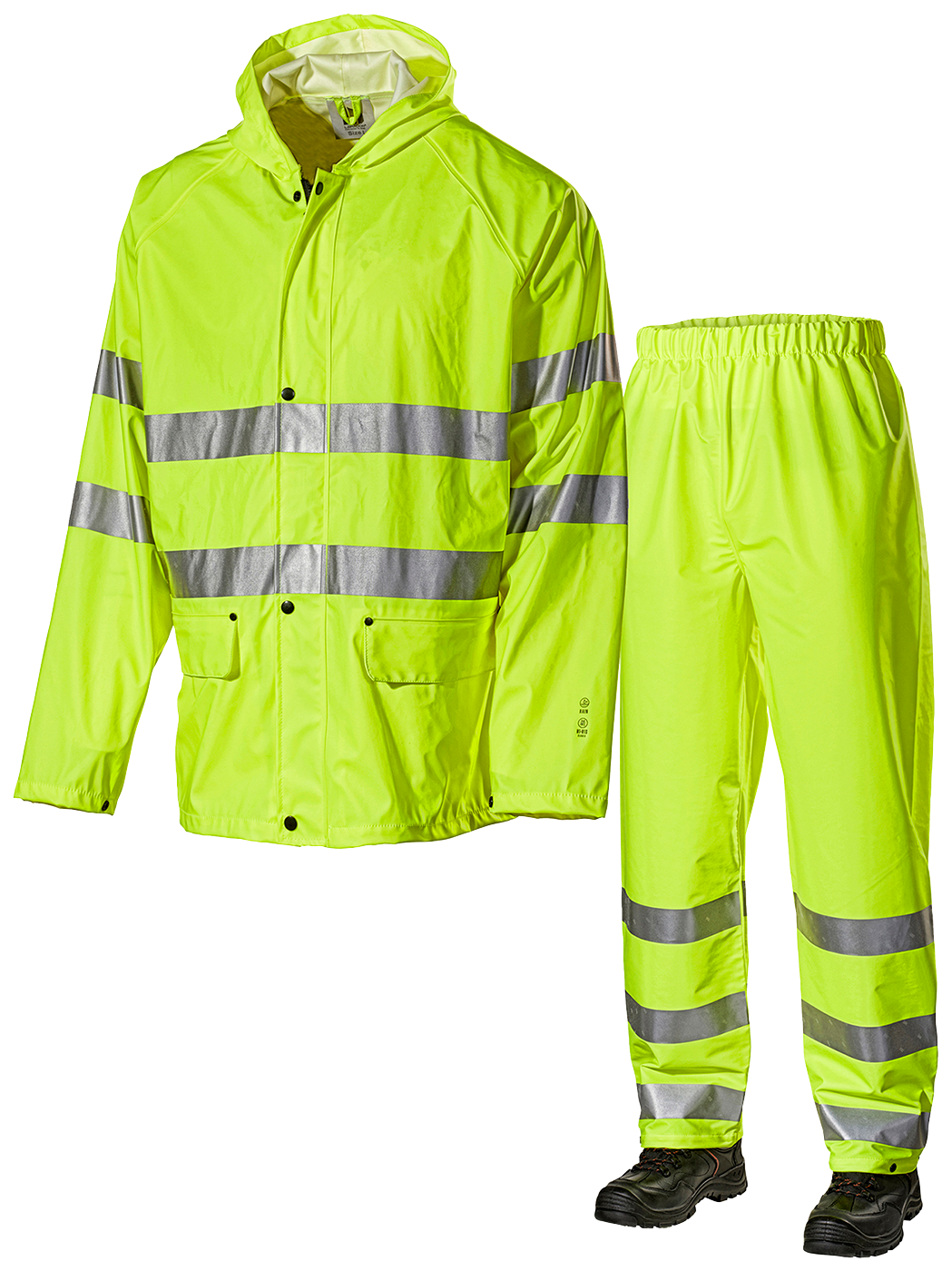 Regnsæt Jakk+Buks 2211PU Hi-Viz Gul Str. 3XL