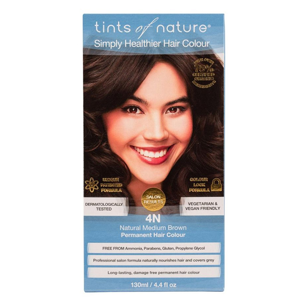 Tints of Nature 4N Natural Medium Brown, 130 ml