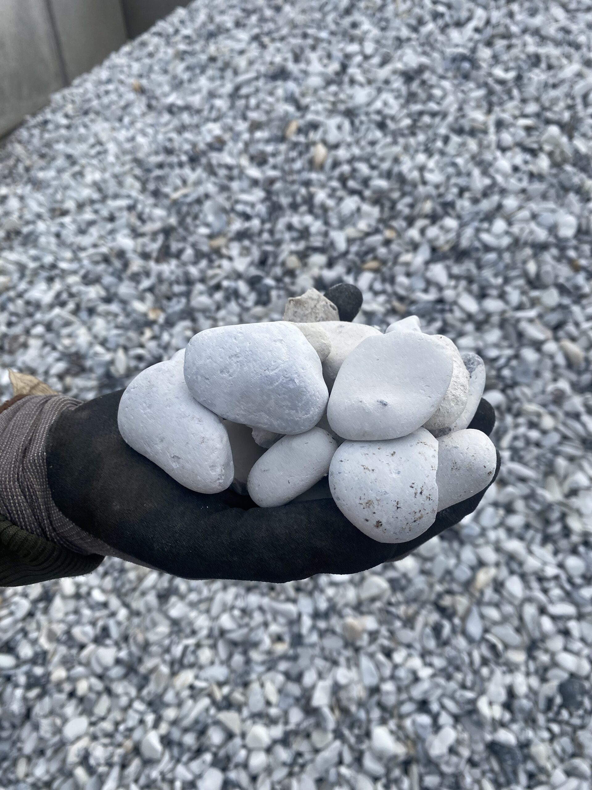 Pyntesten Singles hvid 32/64 mm bigbag -Frit leveret i hele DK