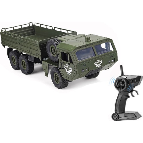 Fjernstyret JJRC militær truck (JJQ75GRØN)