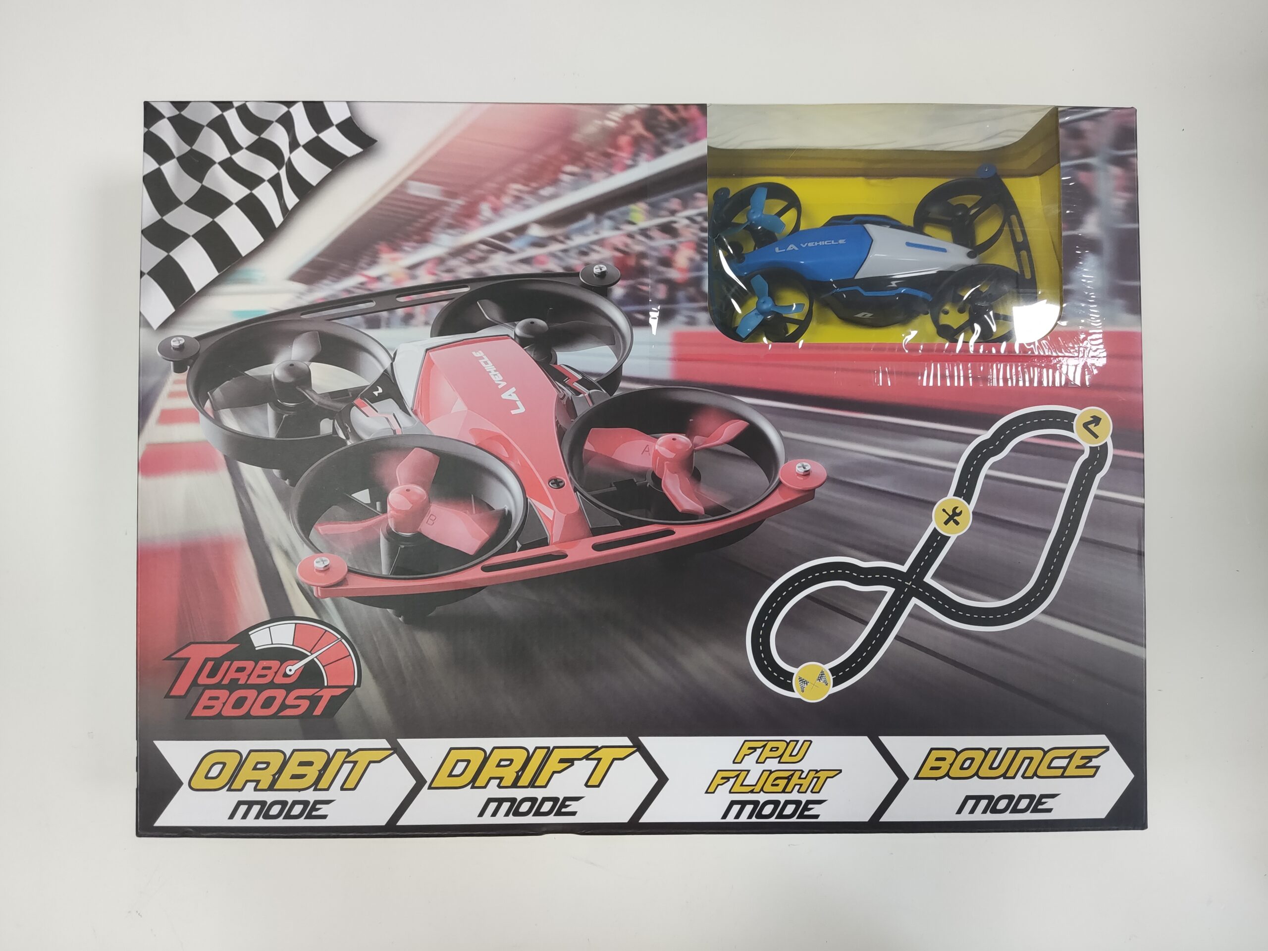 Bouncing Racer Drone SÆT - Både rød og blå racer drone sæt