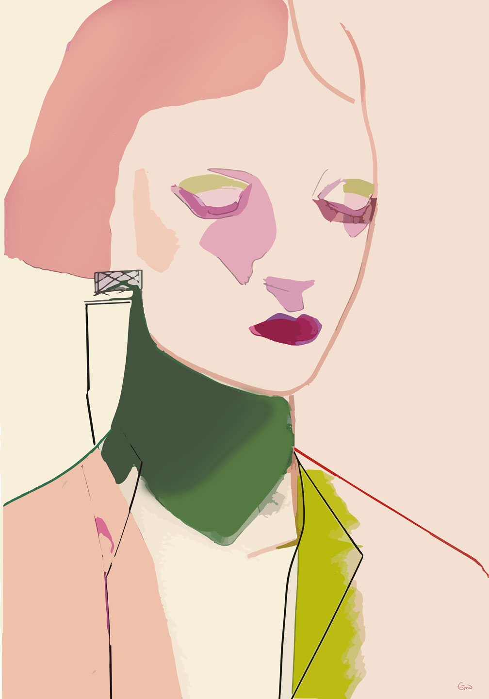 Closing eyes af FÅmu Illustrations