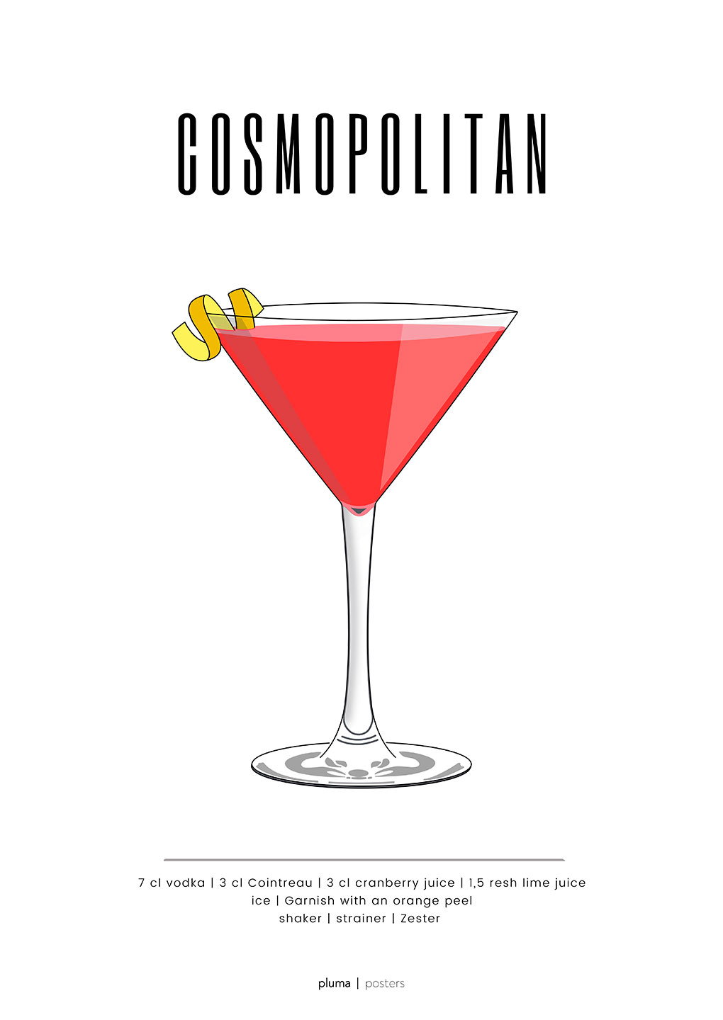 Cosmopolitan af Pluma Posters