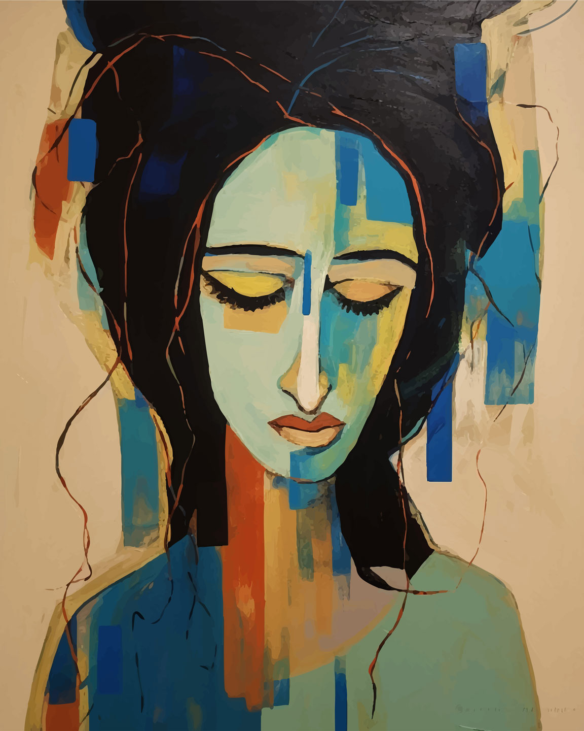 Girl mood af FÅmu Illustrations