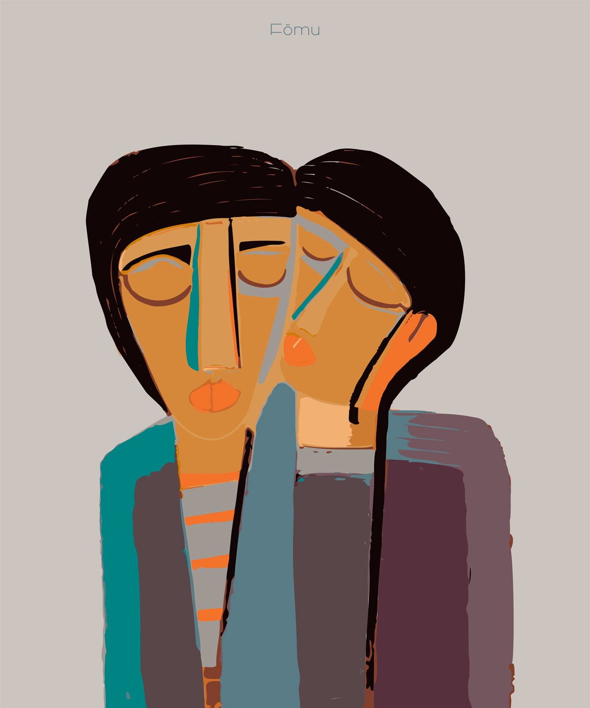 Kiss 03 af FÅmu Illustrations