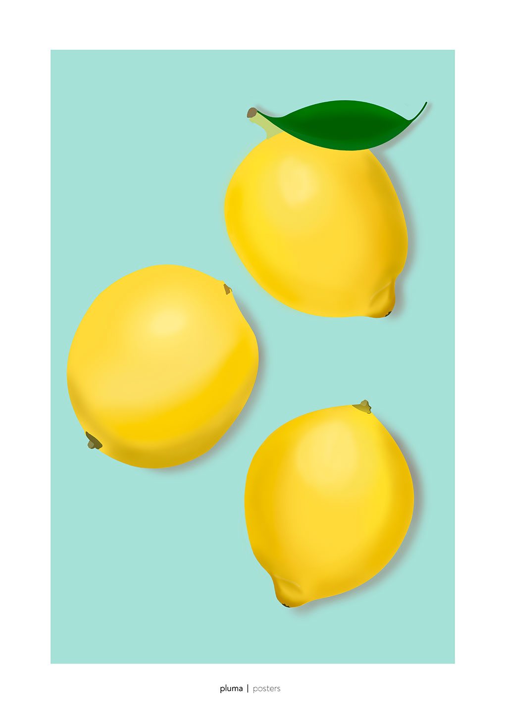 Lemon af Pluma Posters