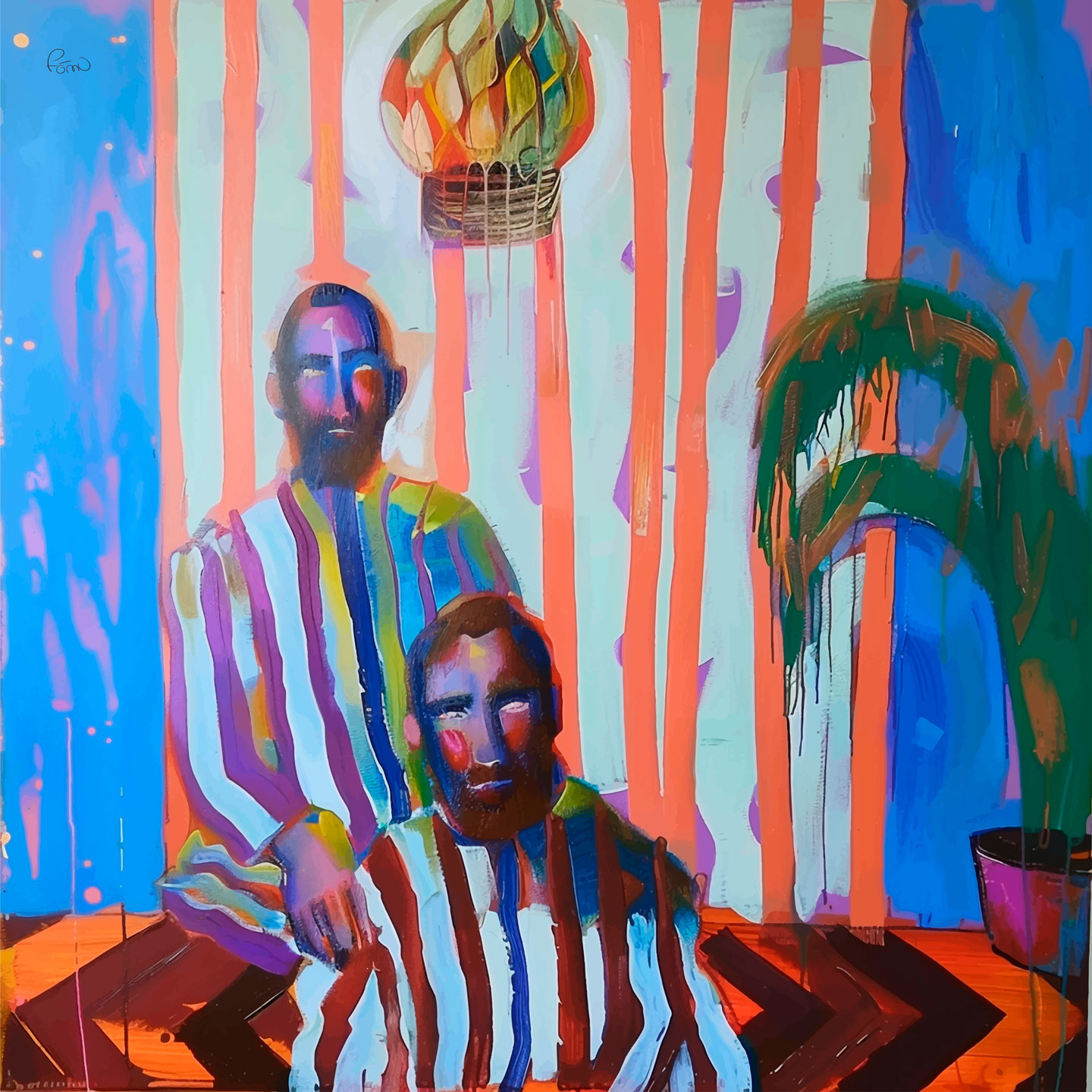 Pyjamas mænd 1 af FÅmu Illustrations