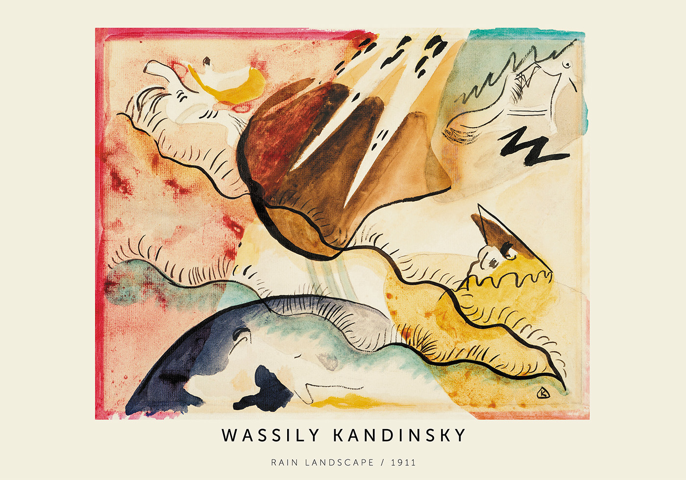 Rain Landscape af Plakatwerket