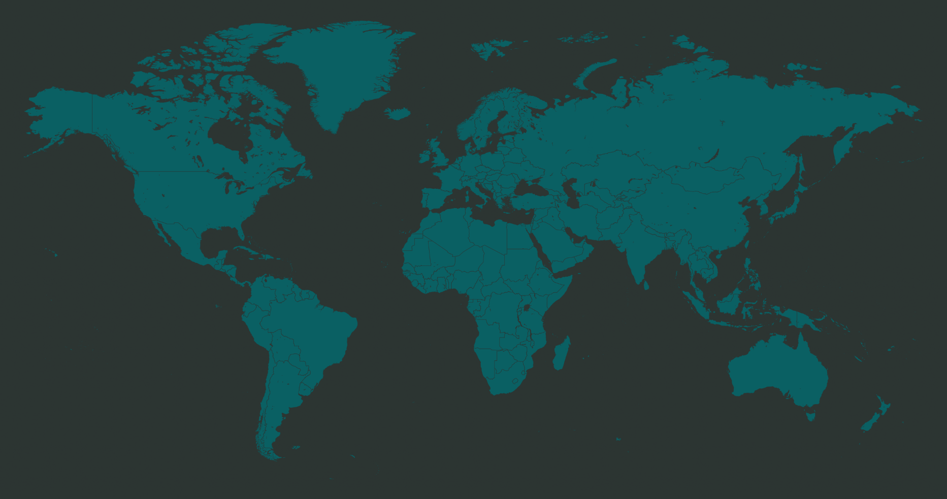 Verdenskort turkis af Illux