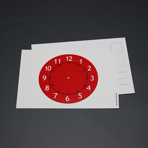 Postkort med urskiven