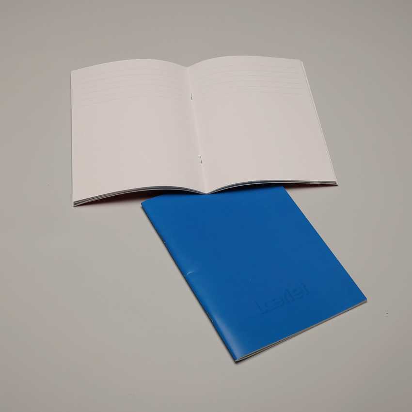 Lærlet-hæfte, blå