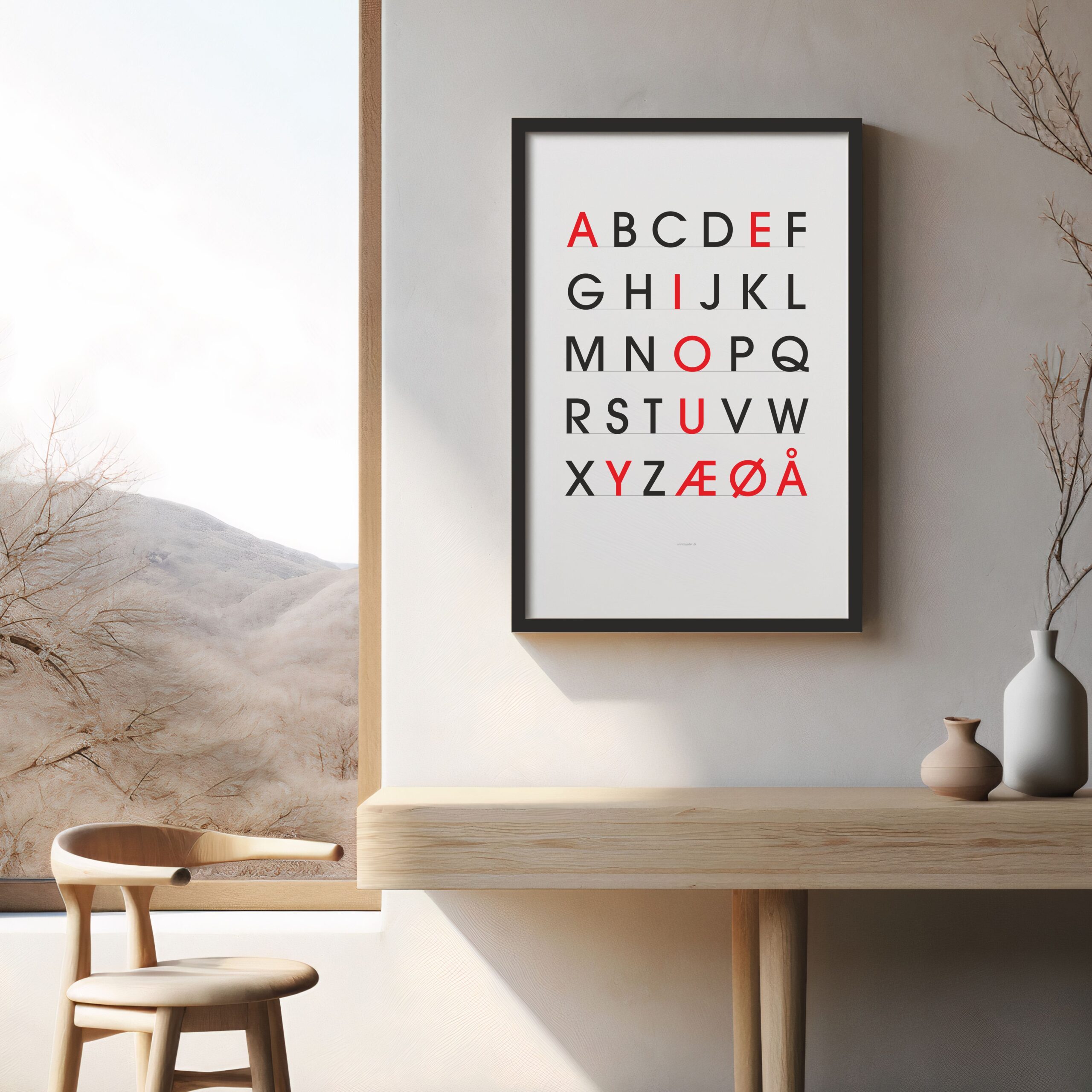 Plakat - store versaler