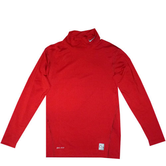 pro combat tætsiddende trøje høj hals - rød-M