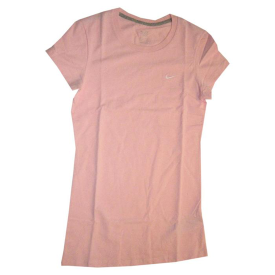 rund hals t-shirt til kvinder - pink-XS | 158